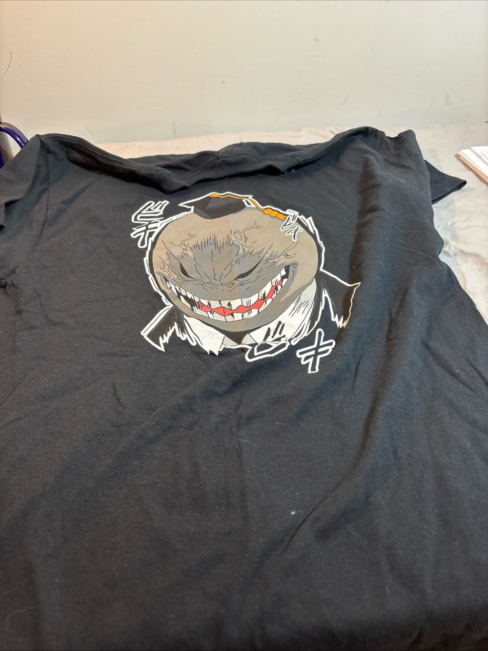 Assassination Classroom Black Graphic angry Kori Short Sleeve Tee 456